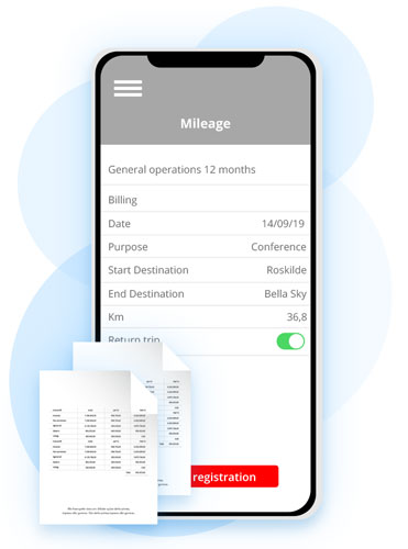 Mileage in eazyproject app