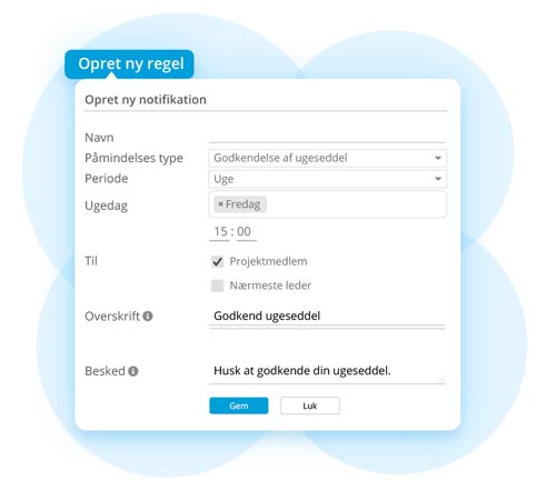 Opret dine regler med regelopsætning