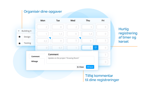 Tidsregistrering Timeseddel
