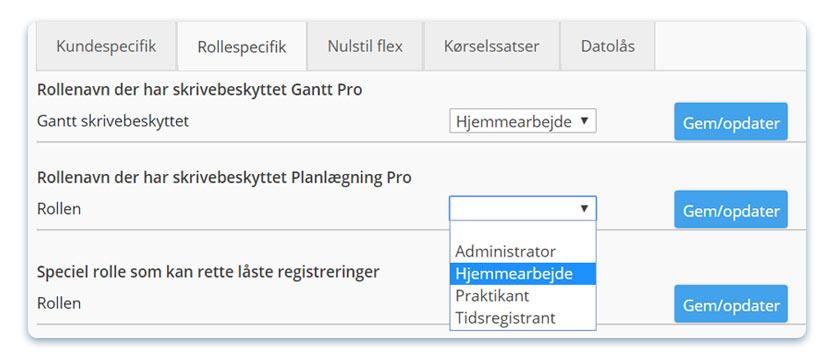 Hjemmearbejde i EazyProject