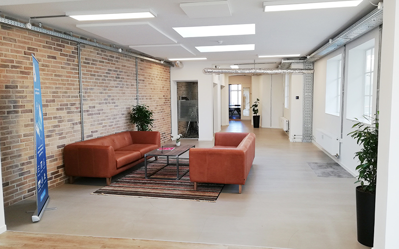 EazyProjects egen lounge til møder og hygge
