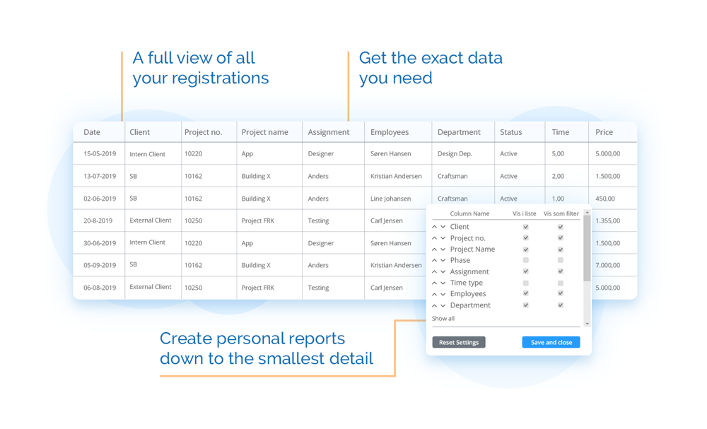 Time Report in EazyProject